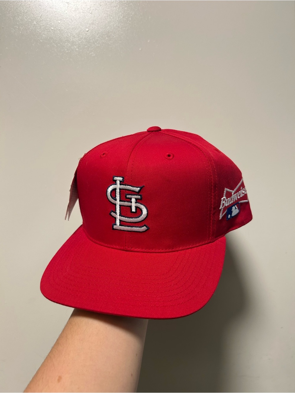 BNWT Vintage St Louis Cardinals Budweiser Snapback Hat Deadstock